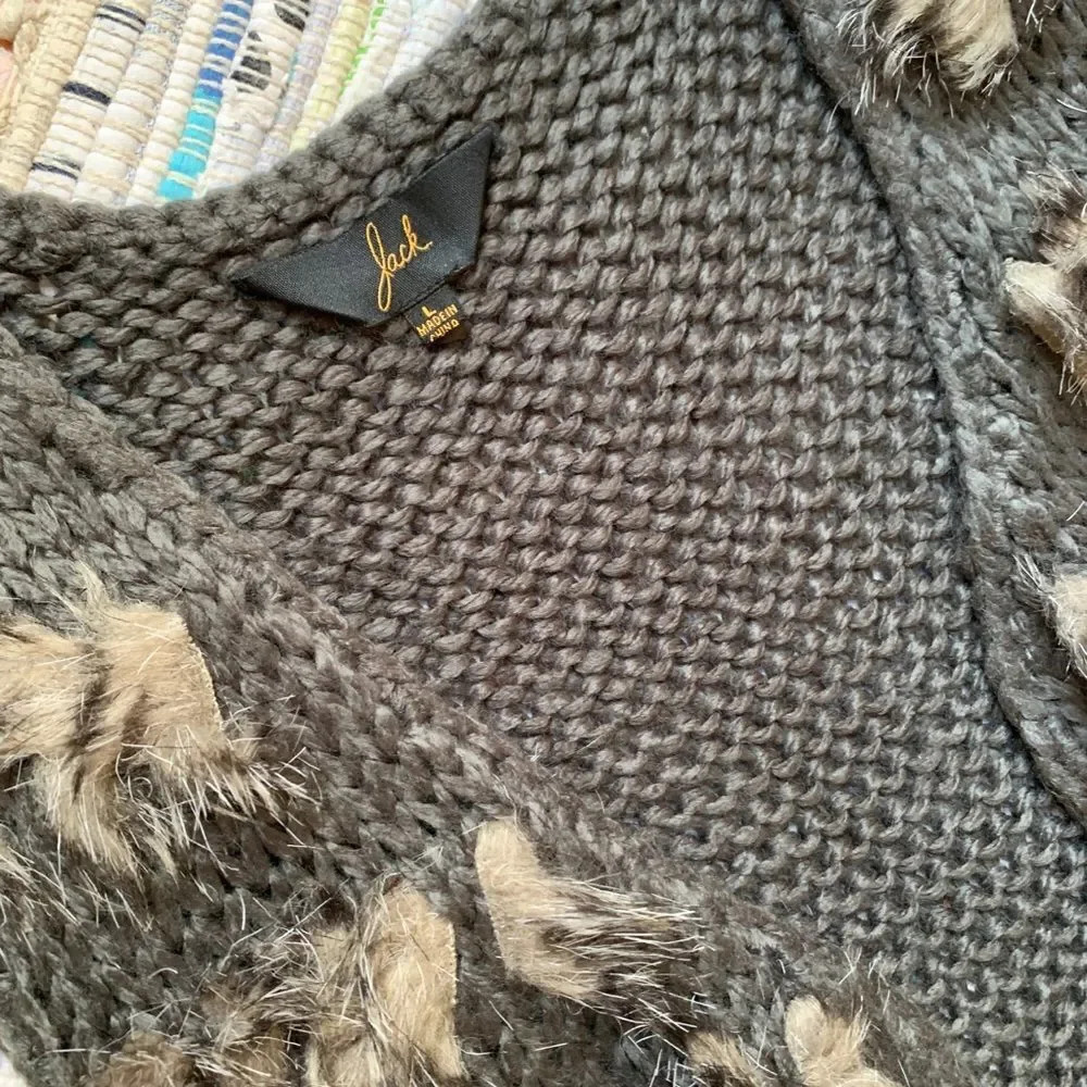 Jack Faux Fur Knit Vest - Picture 2 of 6